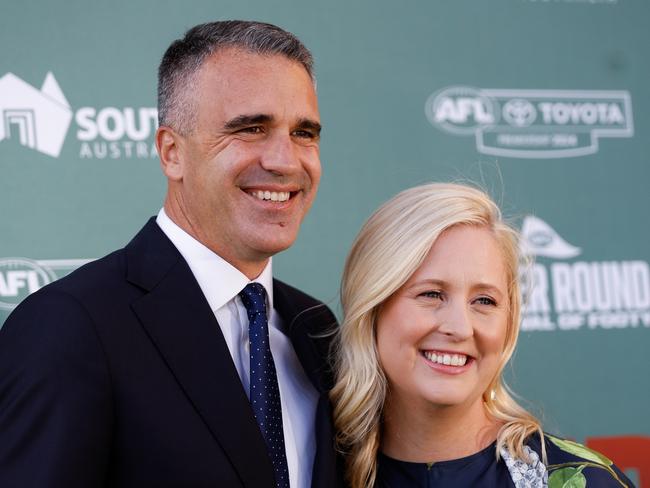 Malinauskas with his wife Annabel. Picture: Getty