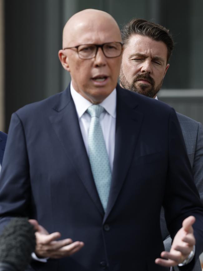 When dealing specifically with US President Donald Trump, more Australians say Peter Dutton is the man for the job. Picture: Richard Dobson / Newswire