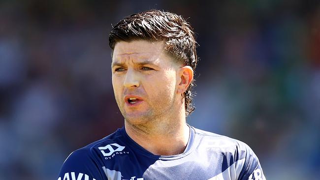 QUEANBEYAN, AUSTRALIA - FEBRUARY 25: Chad Townsend of the Cowboys is pictured during the NRL Pre-season challenge match between Canberra Raiders and North Queensland Cowboys at Seiffert Oval on February 25, 2024 in Queanbeyan, Australia. (Photo by Mark Nolan/Getty Images)