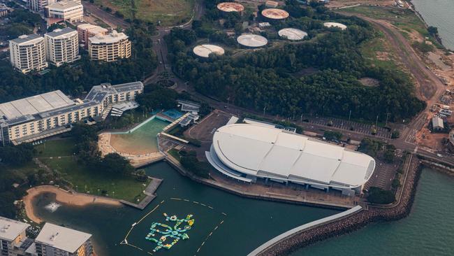 Ariel view of Darwin Waterfront. It is looking forward to a bumper Dry season. Picture: Pema Tamang Pakhrin