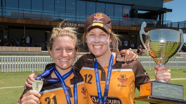 Kensington's Sarah Lowe (right) has had a promising start to season 2022-23. Picture: SACA