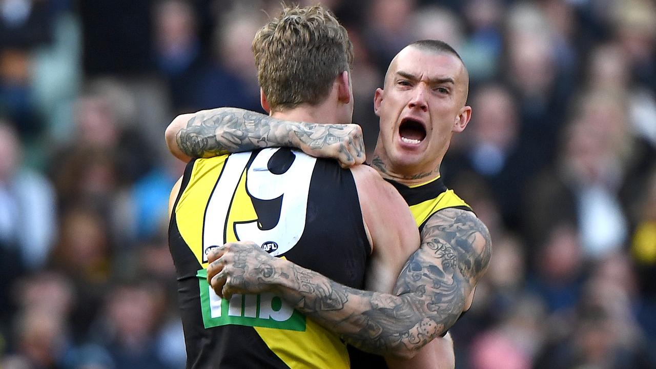 Dustin Martin won the 2019 Norm Smith Medal. (Photo by Quinn Rooney/Getty Images)