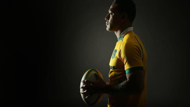 Israel Folau is itching to get on the field. Portrait by Luke Marsden.