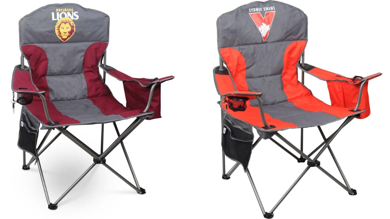 Support your team: BCF has half-off AFL branded chairs. Picture: BCF