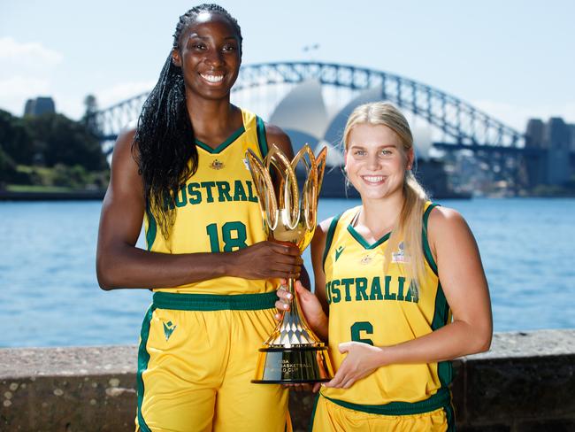 Opals stars Shyla Heal and Ezi Magbegor have been named ambassadors for this year's FIBA Women's World Cup in Sydney.