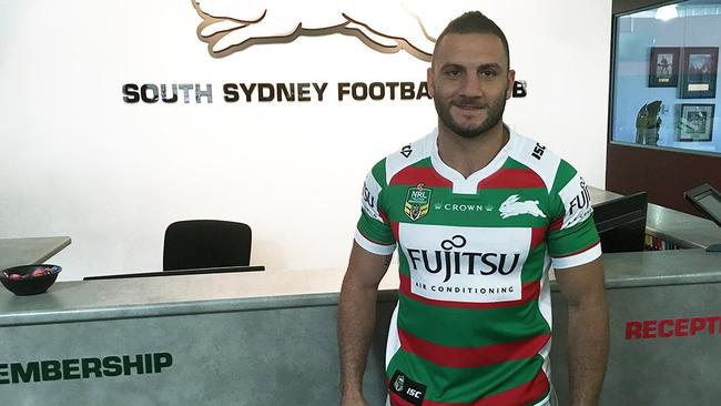 Farah in his new kit. Picture: South Sydney.