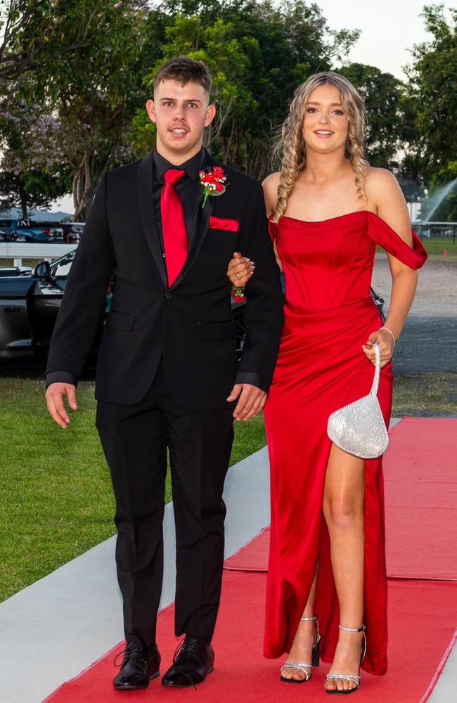 Braith Kemp and Kenzie Horsburgh at Mackay State High School, Mackay Turf Club Saturday 14 October 2023 Picture: Michaela Harlow