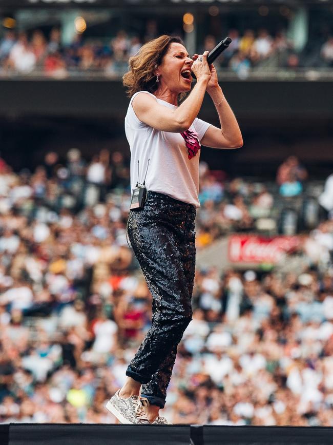 Tina Arena during the Fire Fight Australia concert. Photo: Jordan Munns