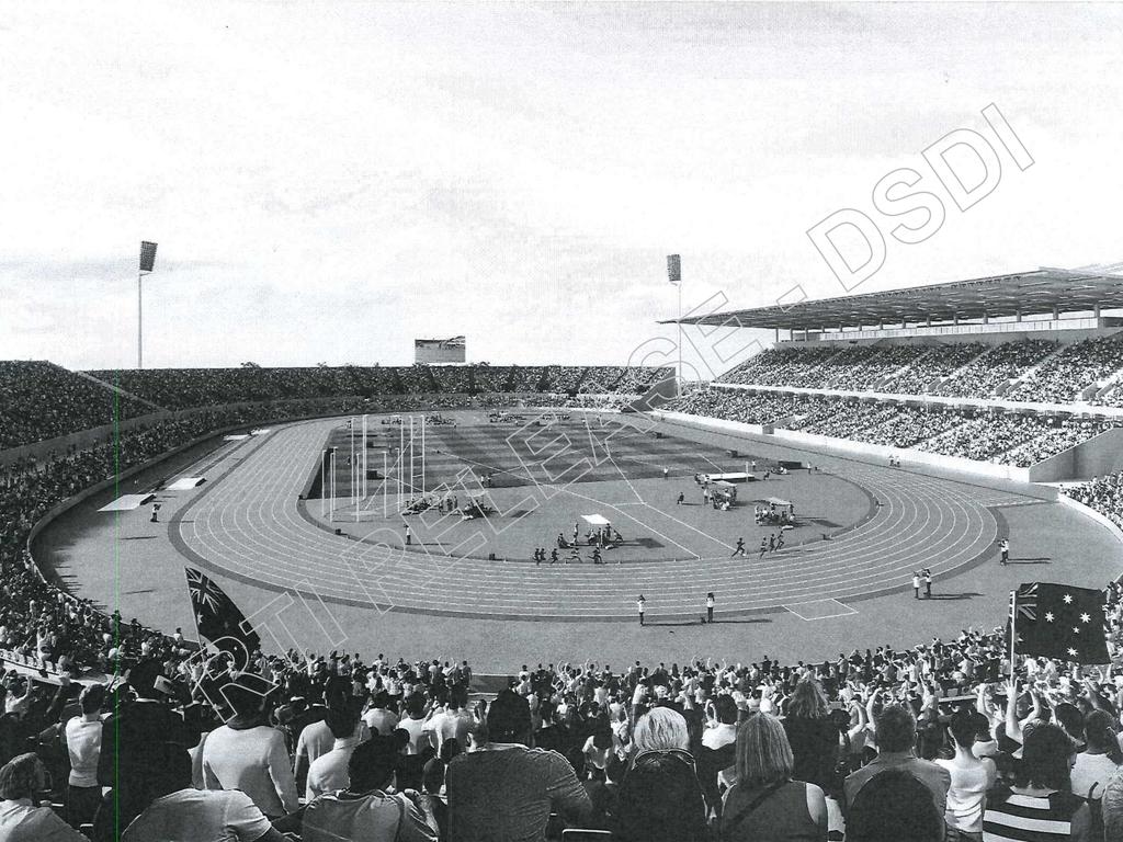 A concept for the QSAC Olympic stadium option from architects Populous.