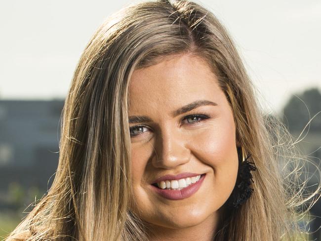 Wags Abbi Gilmore and Haylea Cooney at a Williamstown Football Club lunch.Picture: Eugene Hyland