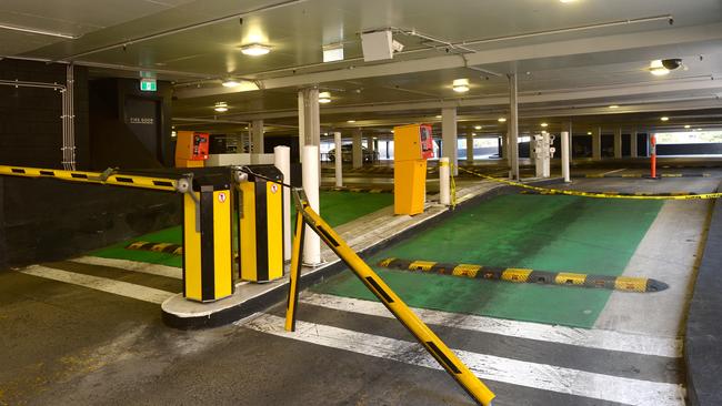 The scene from a Strathfield carpark. Photo Jeremy Piper