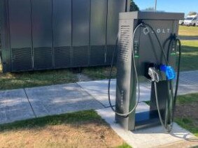 An artist's impression of another type of Jolt electric vehicle charger stations proposed for the northern beaches. Picture: Northern Beaches Council