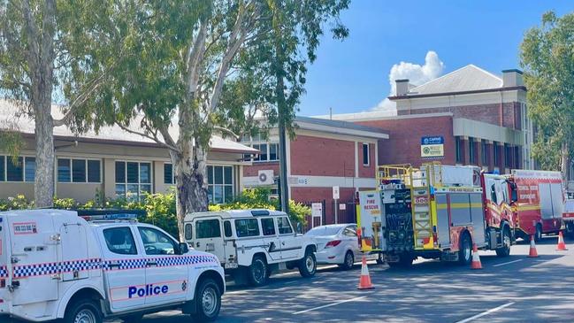 No injuries have been reported at Cairns State High School on Upward St. Picture: Andreas Nicola