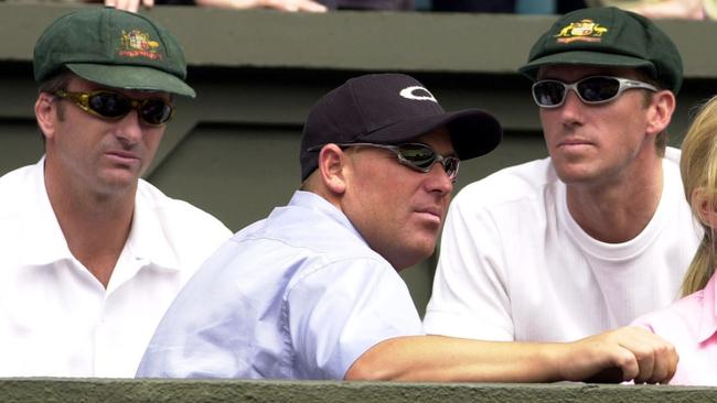 Shane Warne refused to wear his baggy green at Wimbledon in 2001.