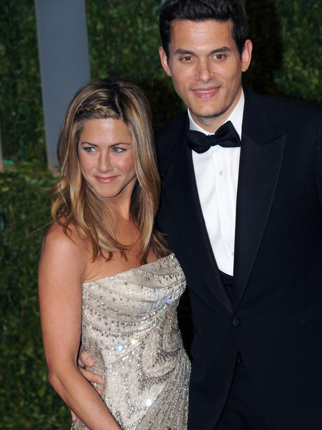 Shay claimed she first met Mayer with his then-girlfriend Aniston. Picture: AFP Photo/Rich Schmitt