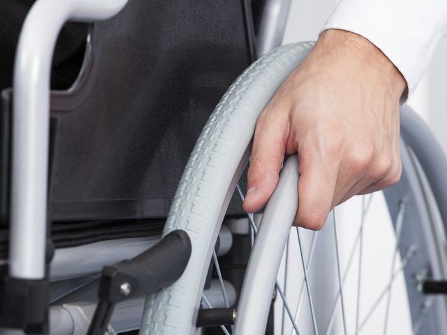 Businessman On Wheelchair, Wheelchair, Disability, Physical Impairment, Office, Accessibility, People, Spine, Close-Up, Indoors, One Person, Business, Businessman, Chair, Injured, Insurance, Occupation, Wheel, 'at' Symbol, Adult, Adults Only, All Shirts, Background, Backgrounds, Body Care, Business Person, Close To, Comfortable, Communication, Computer, Concepts, Concepts & Topics, Corporate Business, Desk, Equipment, Expertise, Flooring, Healthcare And Medicine, Holding, Horizontal, Human Bone, Illness, Insurance, Males, Manual Worker, Men, Office Chair, One Man Only, Only Men, Photography, Recovery, Shirt, Side View, Sitting, Technology, Touching, generic, thinkstock