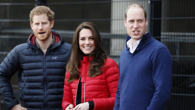 Harry, Kate and William in happier times (Photo by Alastair Grant / POOL / AFP)