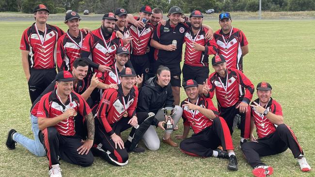 Cardinia celebrates another T20 title. Picture: Facebook