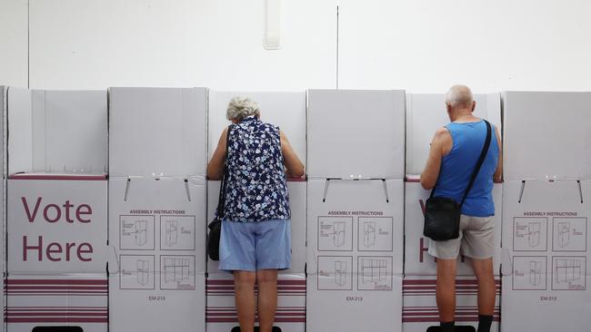 Voters cast their ballots Picture: Brendan Radke