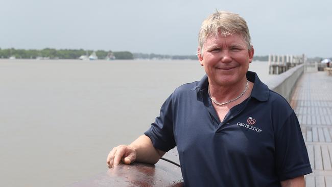 Marine biologist and Reef Unlimited tour guide, Dr Eric Fisher says tourism and restoration projects are helping protect the Great Barrier Reef. Picture: Samuel Davis