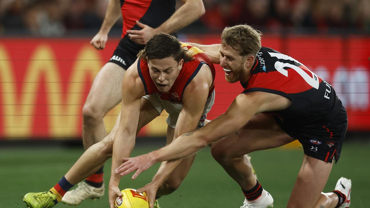 Dyson Heppell says he’s never had so much fun playing footy. Picture: Daniel Pockett/Getty Images