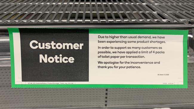 A note at Woolworths Chullora.