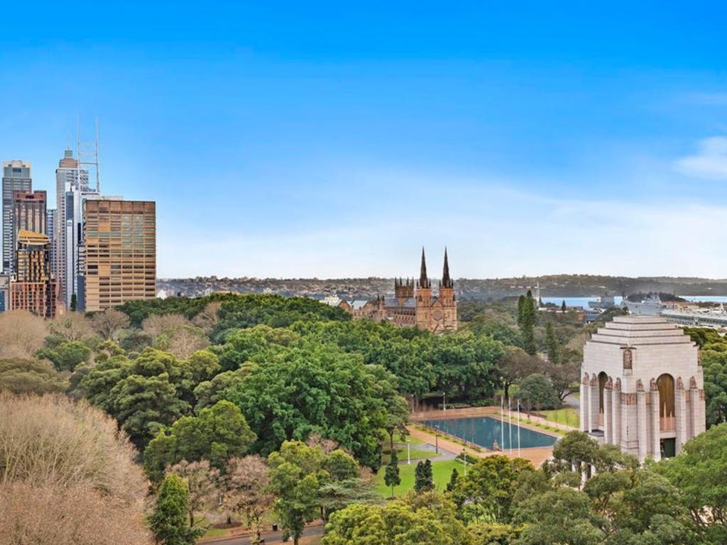 The unit’s view over Hyde Park.