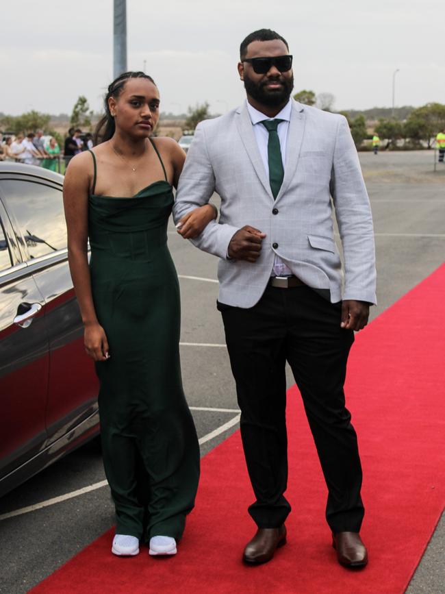 Frank McGregor and Shontee at the 2023 Kepnock State High School formal.