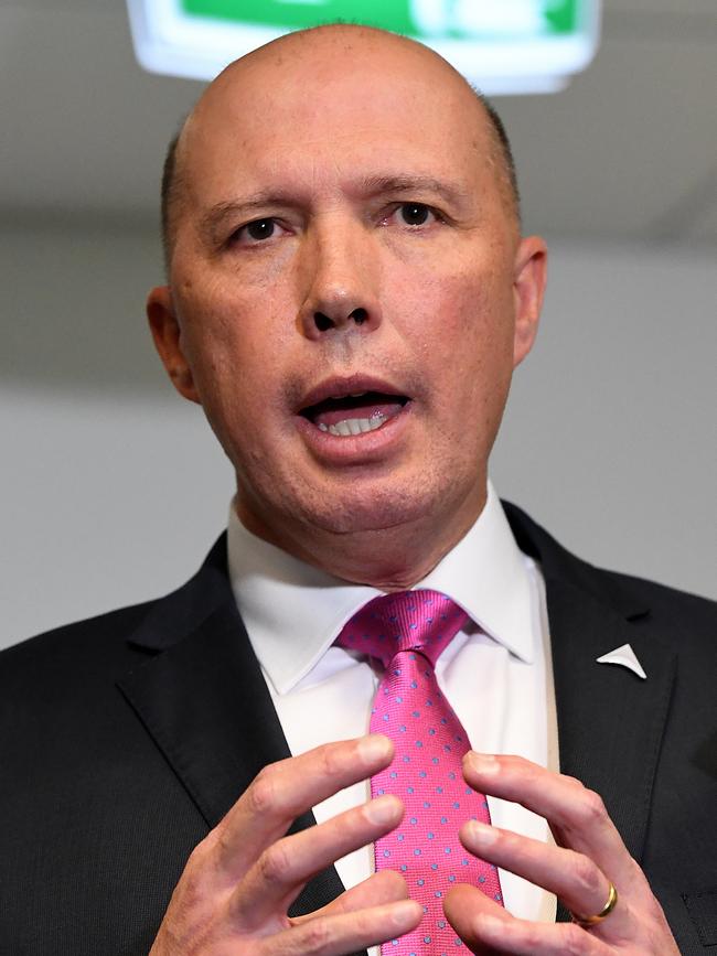 Federal Minister for Home Affairs Peter Dutton will not appear before the inquiry today. Picture: AAP/Dave Hunt