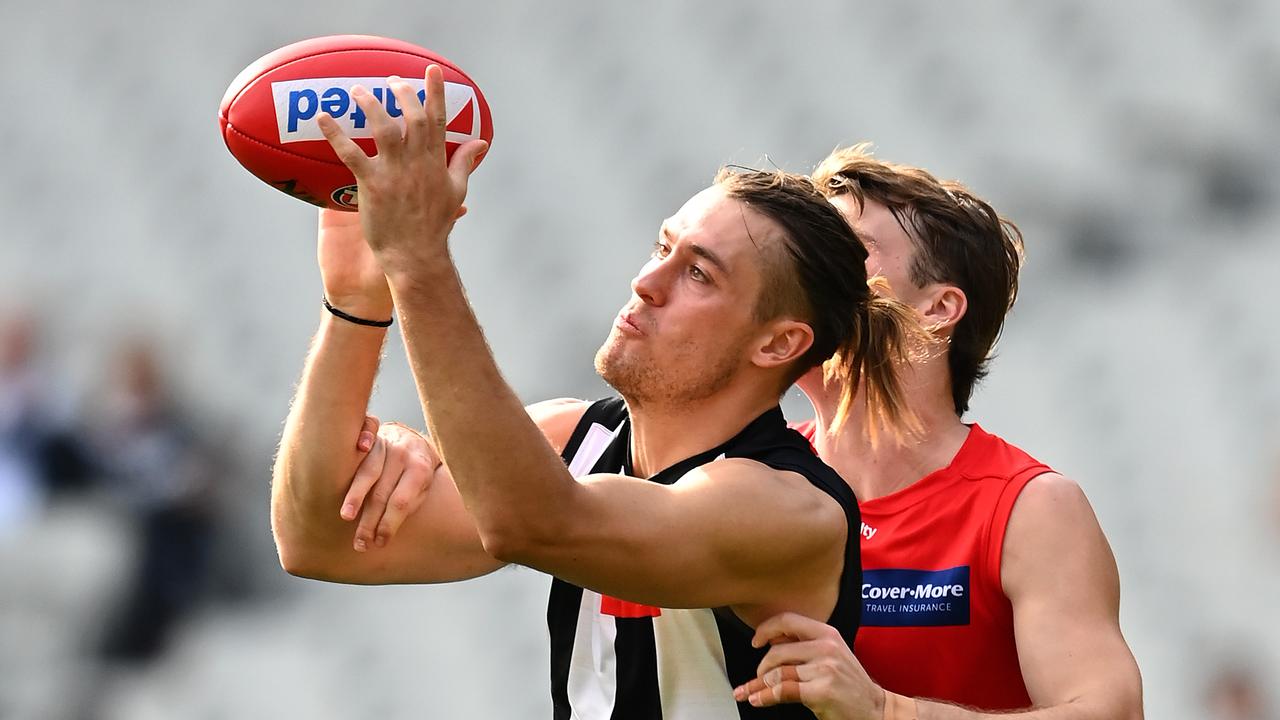 Darcy Moore will return to the defensive arc this weekend. Picture: Quinn Rooney/Getty Images