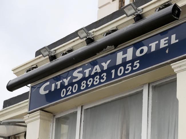 The City Stay Hotel where Russian suspects Alexander Petrov and Ruslan Boshirov stayed. Picture: AFP