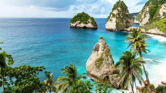 Diamond Beach on Nusa Penida Island in Bali, Indonesia. Picture: Getty Images