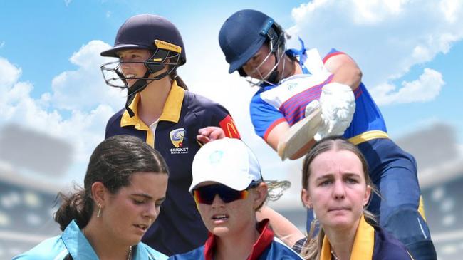 Players in the team of the tournament for the 2024 under-19s NSW women's country cricket championships. Picture: supplied