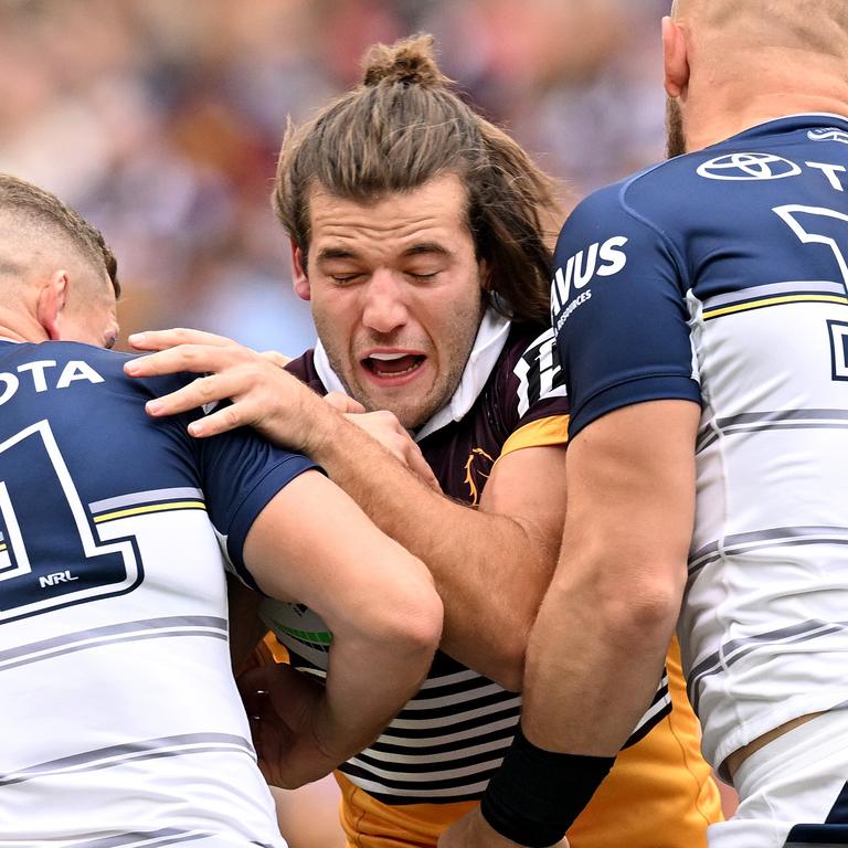 Patrick Carrigan would love to play alongside his mate Reece Walsh again. Picture: Dan Peled/Getty Images