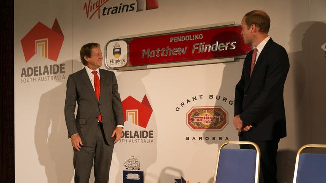 Bill Muirhead with Prince William.