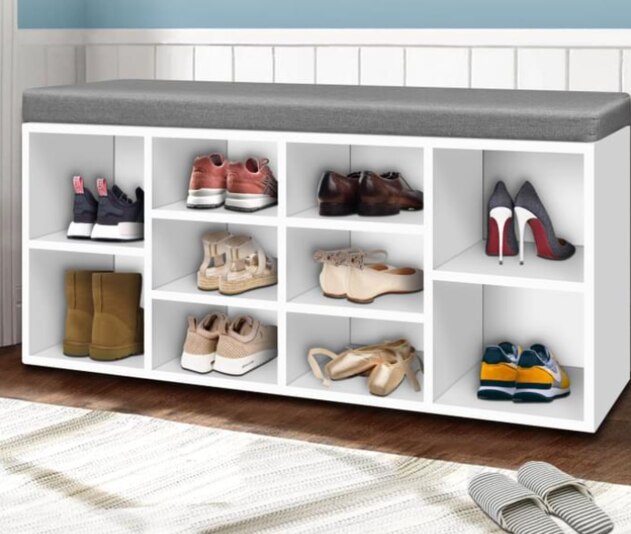 Shoe cabinet with cushion from Amazon Picture: Amazon
