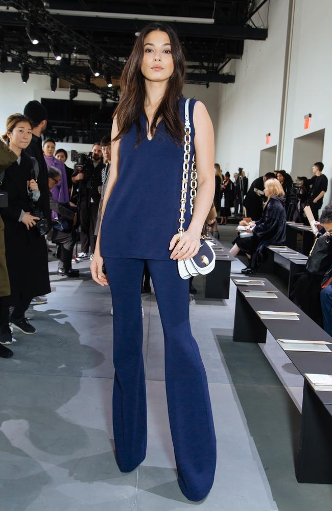 Jessica Gomes attends the Michael Kors Collection Fall 2017 runway show at Spring Studios during New York Fashion Week on February 15, 2017 in New York City. Picture: Getty