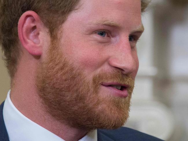 (FILES) In this file photo Britain's Prince Harry speaks during a meeting in the Oval Office of the White House in Washington, DC, October 28, 2015. - Britain's Prince Harry -- who is often at war with the British press -- was on March 24, 2021 announced as a commissioner for a US study into misinformation online. The non-profit Aspen Institute said it was "honored" to have the Duke of Sussex as one of the 18 members of its "Commission on Information Disorder." The announcement came a day after Harry became "chief impact officer" at San Francisco life-coaching startup BetterUp as he adds to his growing portfolio of jobs since stepping away from royal duties last year. (Photo by Jim WATSON / AFP)