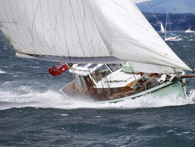 Australian Wooden Boat Festival - Parade of Sail pictured from the Young Endeavor PICTURE: MATT THOMPSON