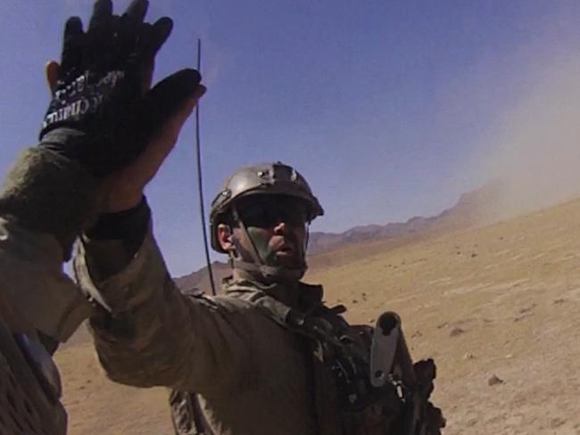 Cameron Baird VC MG on duty in Afghanistan.