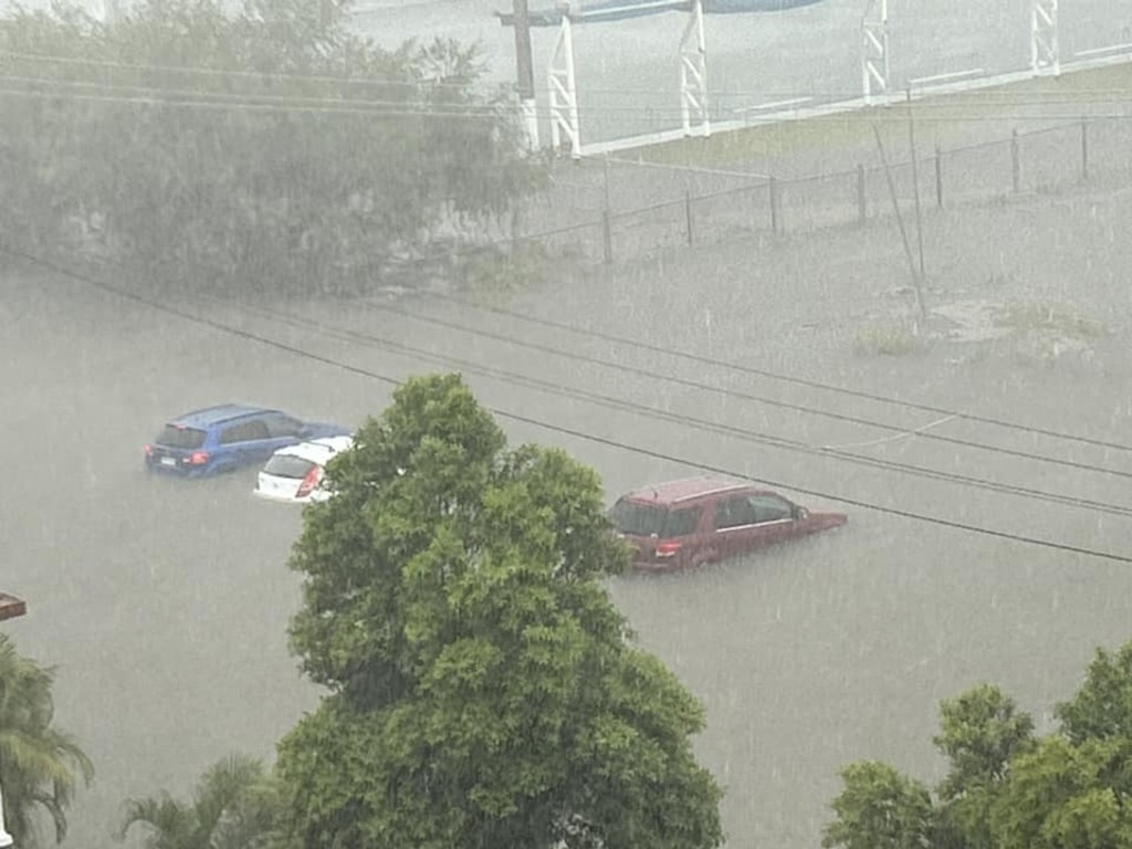 Robina Dawson captured these images from her unit overlooking Freshwater St in Hervey Bay during the wild weather brought by ex-Tropical Cyclone Alfred.
