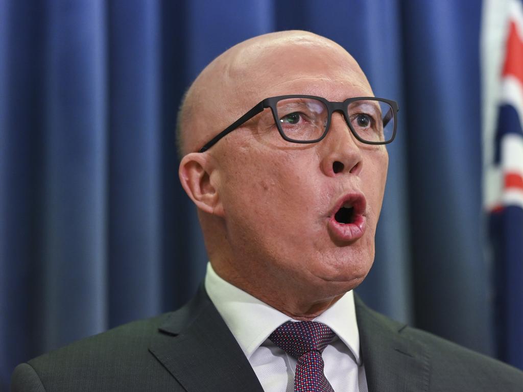 Peter Dutton’s opposition to the voice to parliament is ‘catastrophic’. Picture: NCA NewsWire / Martin Ollman