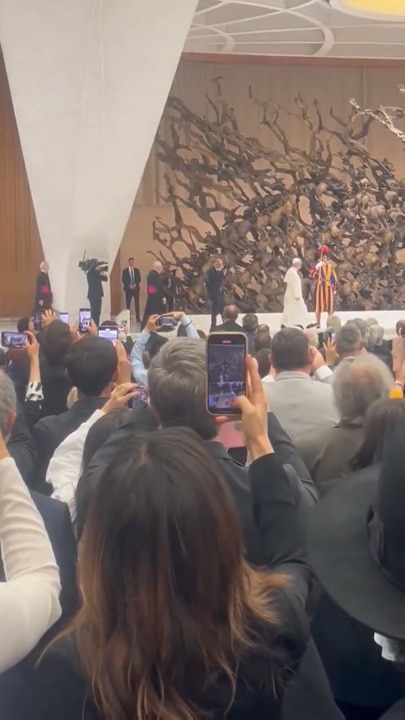 Pope Leo XIV addressed the media