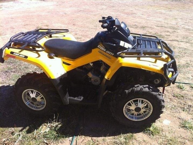 Benjamin John Hockey was busted driving driving on his ATV pleaded guilty to driving over the general alcohol limit but not over the middle alcohol limit. Picture: Supplied.