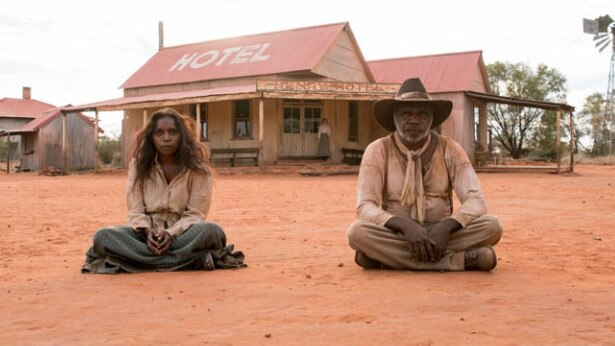 A still from the film Sweet Country at the Ooraminna Junction Hotel, south of Alice Springs. Picture: Supplied