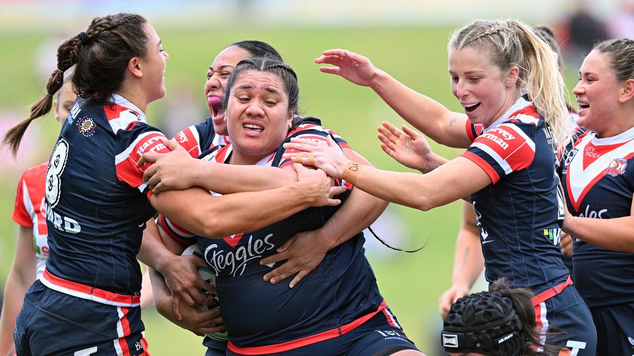 Amber Hall might be one of the most destructive forwards in the NRLW, but there’s a softer side to her that few people know about. Picture: Izhar Khan/Getty Images