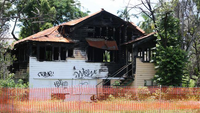 The blocks of land at 340-346 Sheridan St in Cairns North have sat dormant since an old Queenslander house on the land caught fire in July last year. Picture: Brendan Radke