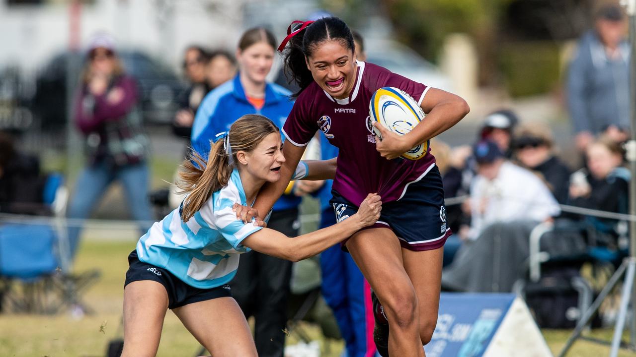 Action in the NSW 2 v Queensland 1 game.