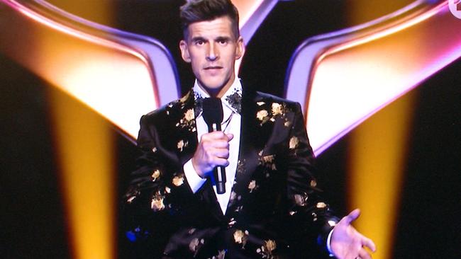 Osher Gunsberg began the Masked Singer with an Acknowledgement of Country. Picture: Channel 10