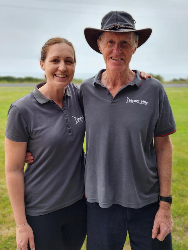 Leah and Rod Walker from Leisure Ville Holiday Centre at Wynyard